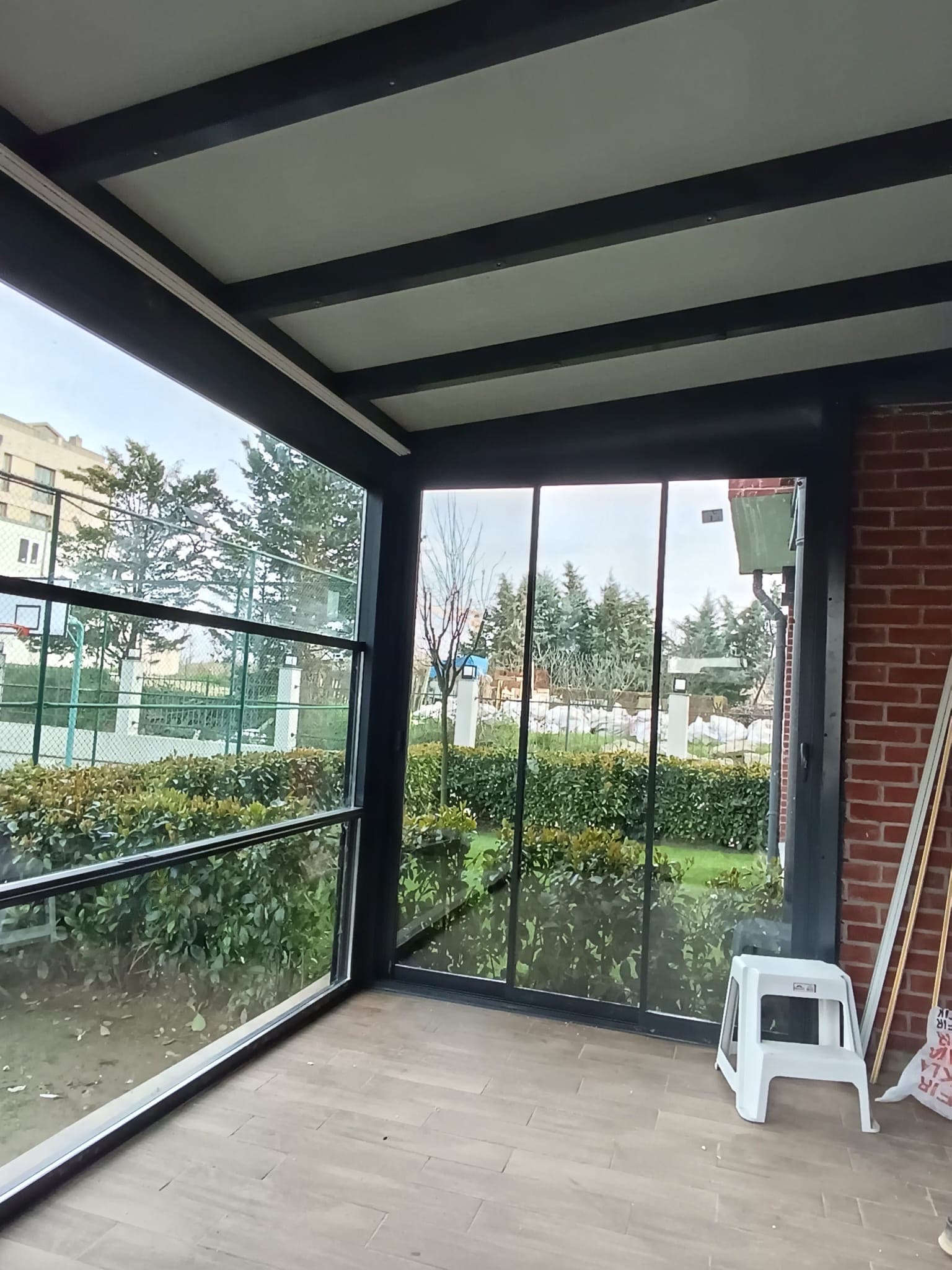 Kış Bahçesi — Giyotin Cam & Isıcamlı Sürme & Lambri Tavan